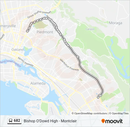 682 Bus Line Map