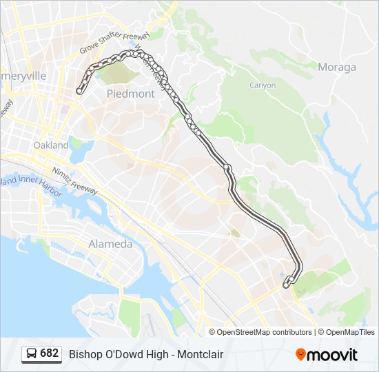 682 bus Line Map