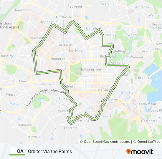 OA bus Line Map