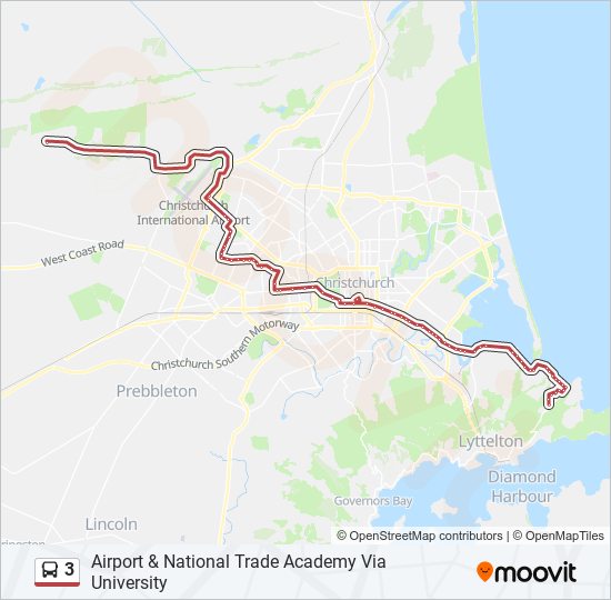 3 bus Line Map