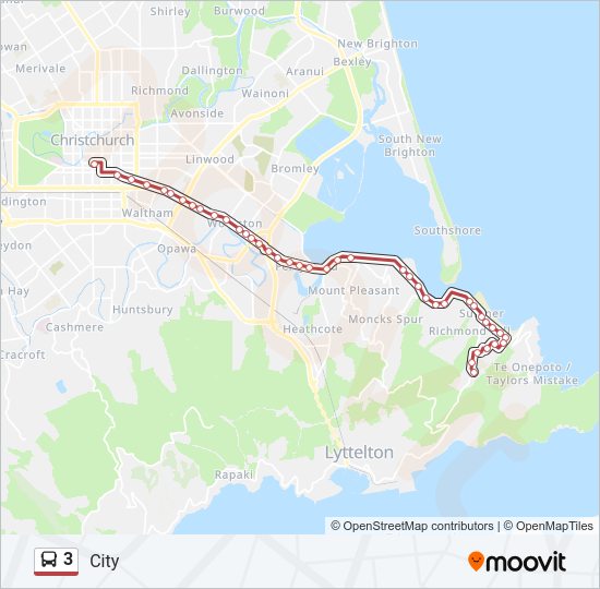 3 Bus Line Map