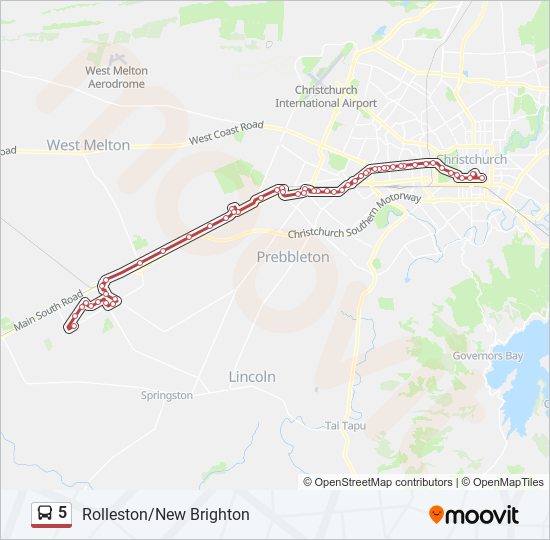 公交5路的线路图