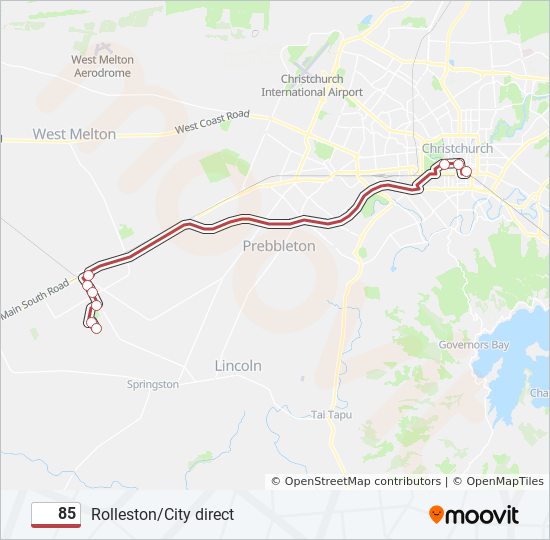 公交85路的线路图