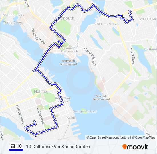 10 bus Line Map