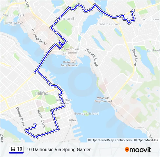 10 Bus Line Map