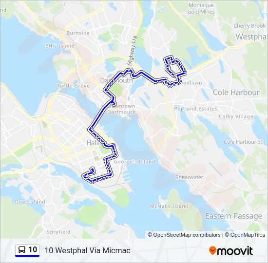 10 Bus Line Map