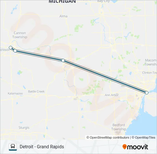 GREYHOUND US0162S  Line Map