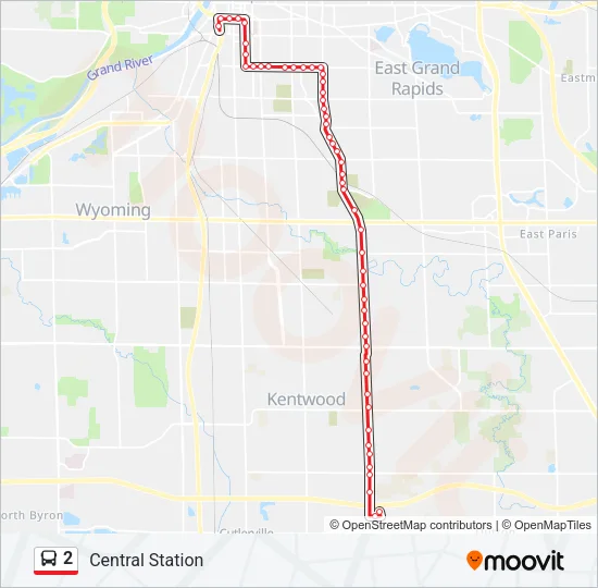 2 Bus Line Map