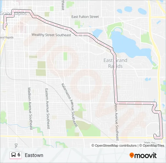 6 Bus Line Map
