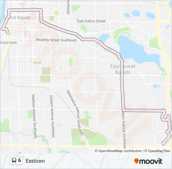 6 Bus Line Map