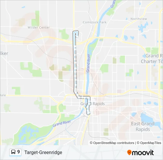 9 Bus Line Map