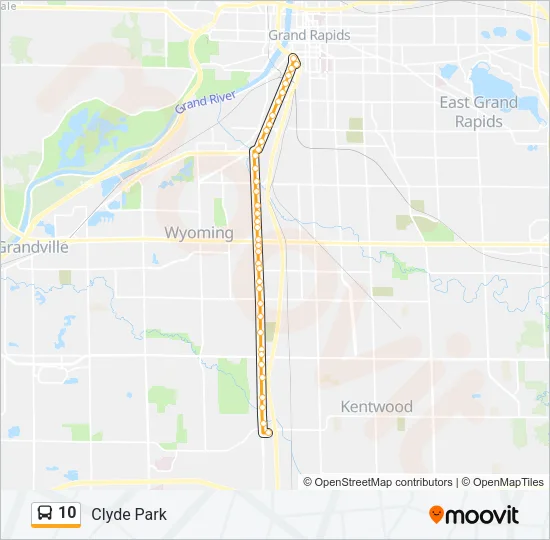 10 Bus Line Map