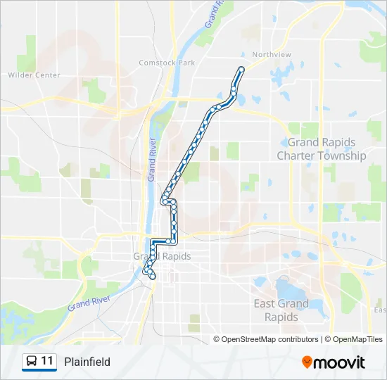 11 Bus Line Map