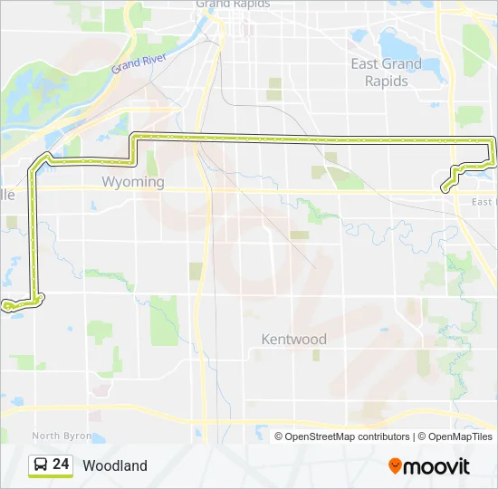 24 Bus Line Map