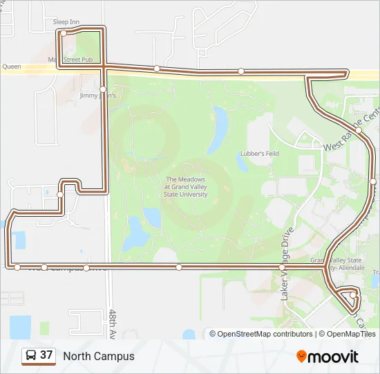 37 Bus Line Map