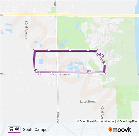 48 bus Line Map