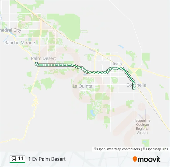 11 Bus Line Map