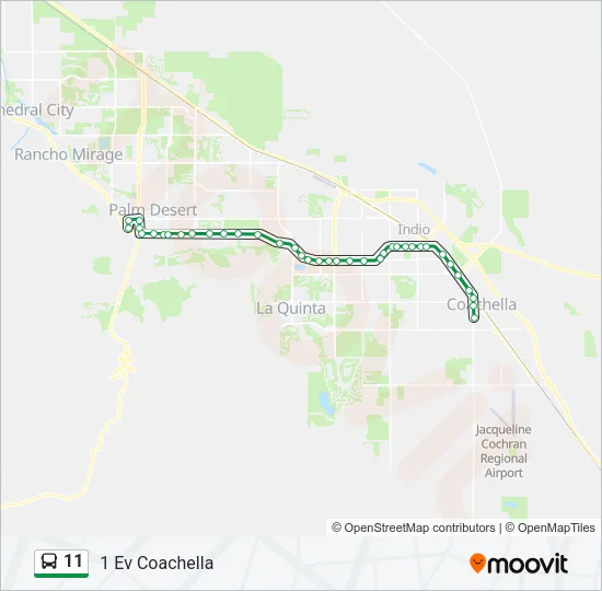 11 Bus Line Map