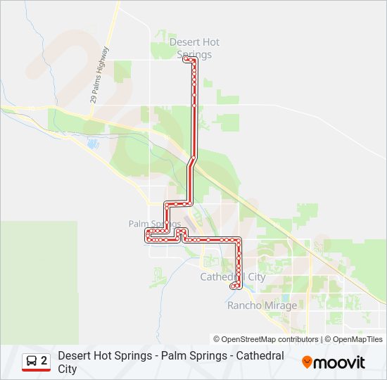 2 bus Line Map