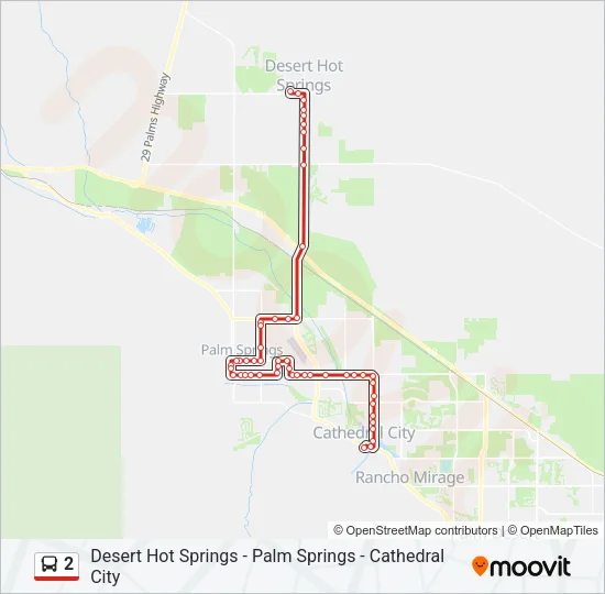 2 Bus Line Map