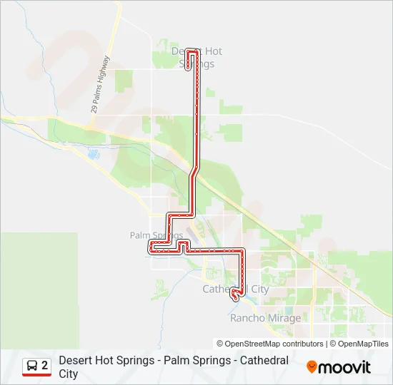 2 Bus Line Map