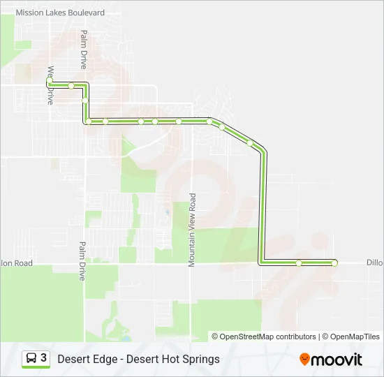 3 Bus Line Map