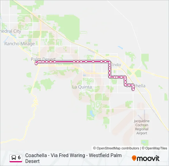 6 Bus Line Map