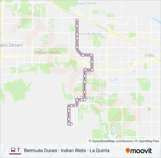 7 Bus Line Map