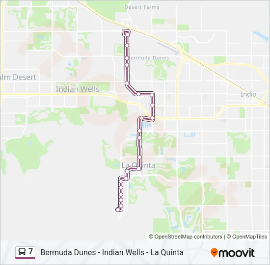 7 Bus Line Map