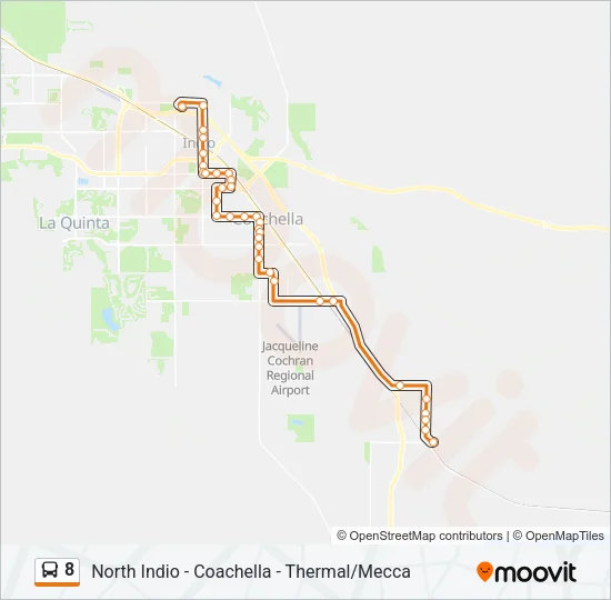 8 Bus Line Map