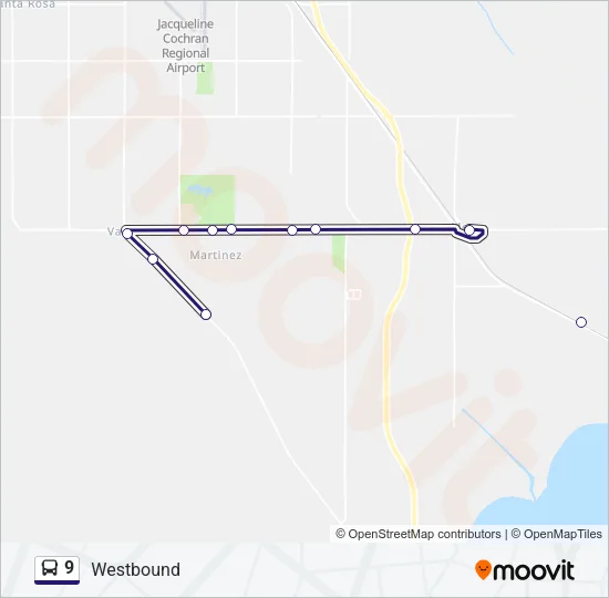 9 Bus Line Map