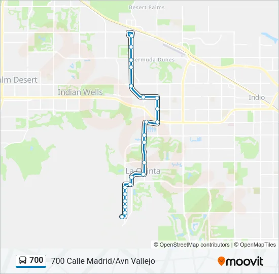 700 Bus Line Map