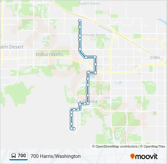 700 Bus Line Map
