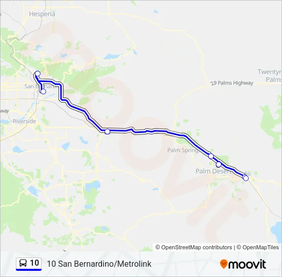 10 Bus Line Map