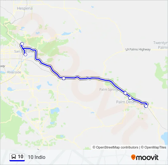 10 Bus Line Map