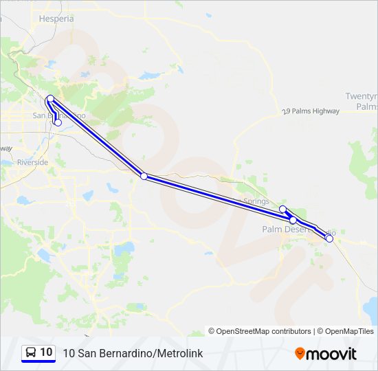 10 bus Line Map