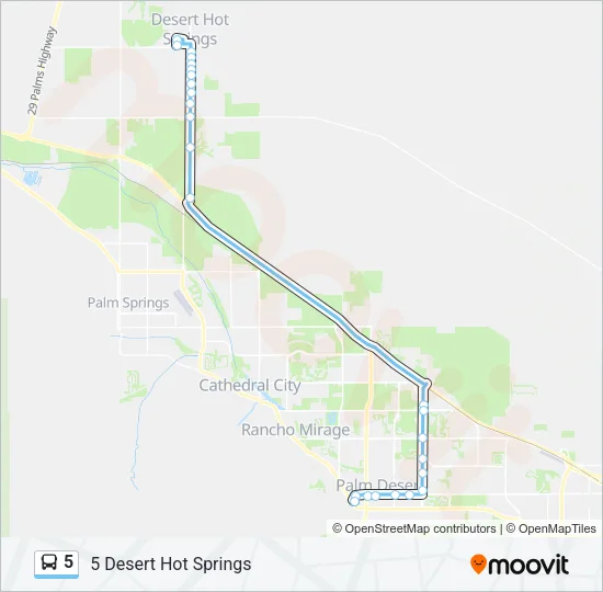5 Bus Line Map