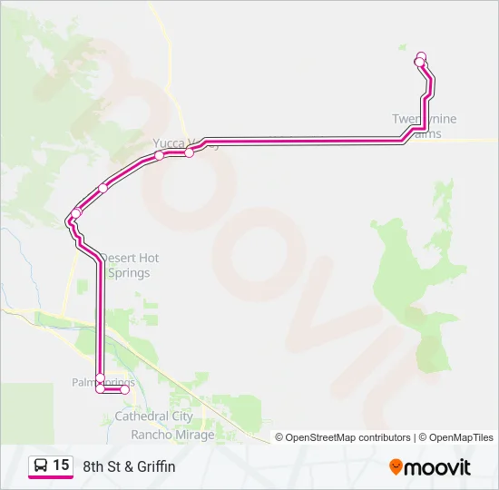 15 Bus Line Map