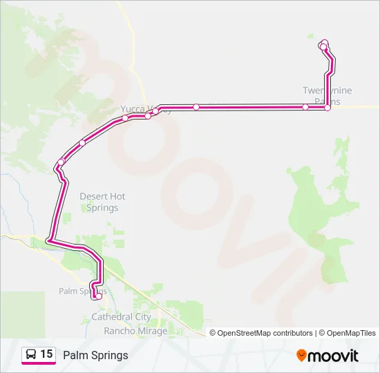 15 Bus Line Map
