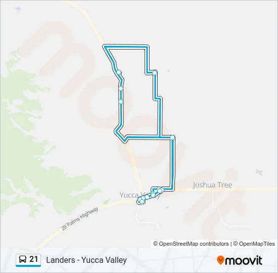 21 Bus Line Map