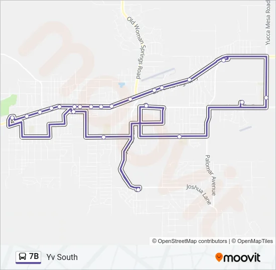 7B Bus Line Map