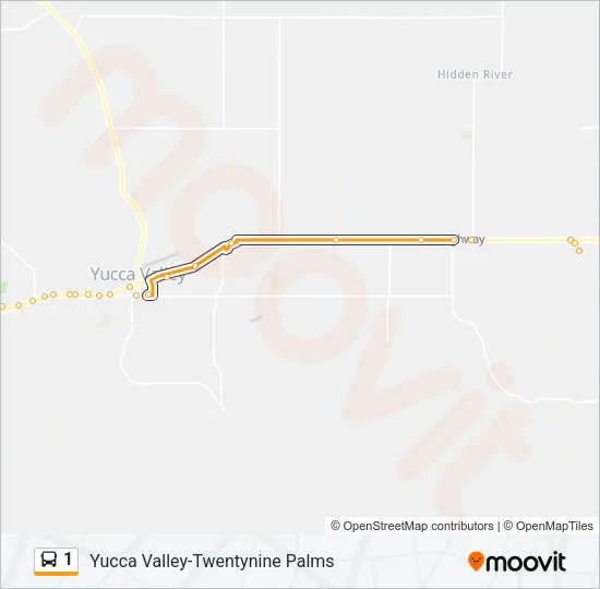 1 Bus Line Map
