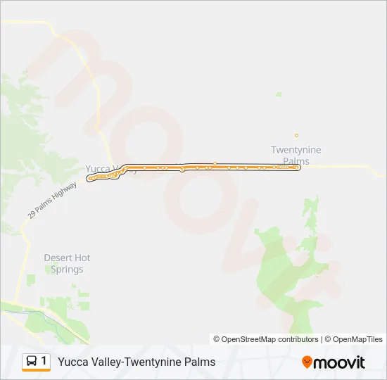 1 Bus Line Map