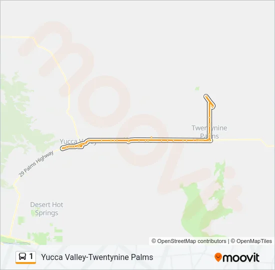 1 Bus Line Map