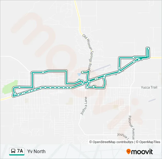 7A Bus Line Map