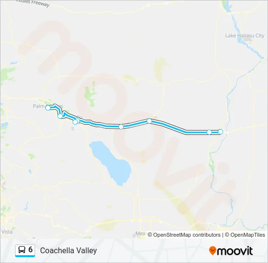 6 Bus Line Map