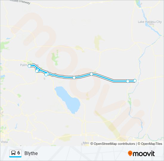 6 Bus Line Map