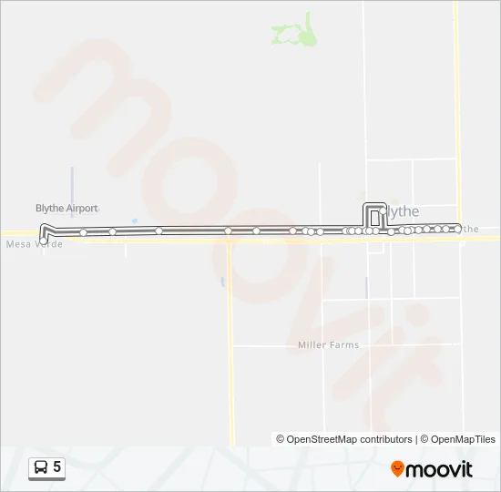 5 Bus Line Map