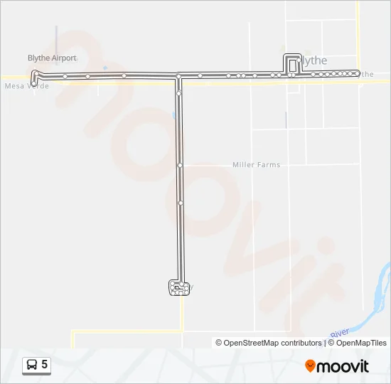 5 Bus Line Map
