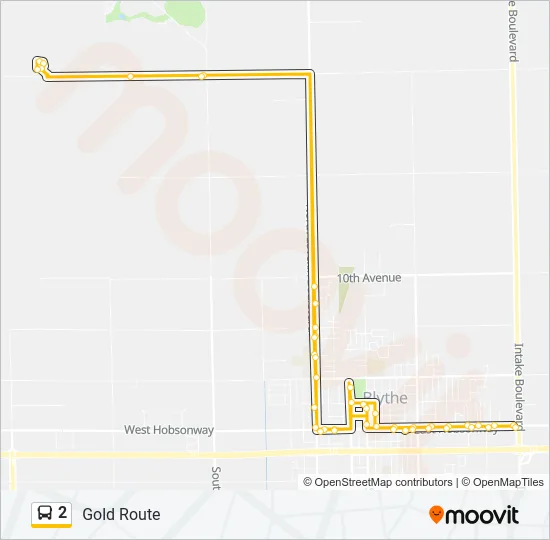 2 Bus Line Map